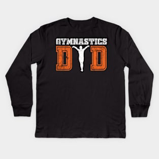 Gymnastics Dad Kids Long Sleeve T-Shirt